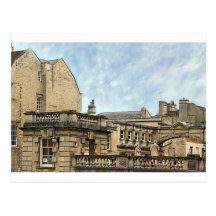 roman baths bath postcard