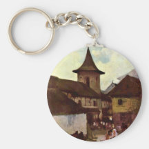 Roman Catholic Church In Cimpulung By Grigorescu N Keychains