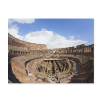 Roman Coliseum, fish eye view Postcard