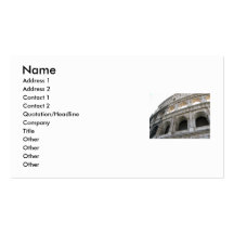 Roman Colosseum Colosseum Business Card Templates