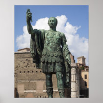 Roman Emperor statue Posters