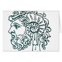 Roman Heads Greeting Cards
