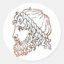 Roman Heads Stickers