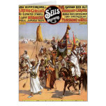 Roman Hippodrome 3 Ring Circus Vintage Theater Greeting Cards