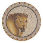 Roman Lion Mosaic Stickers