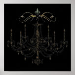 Romance with a Chandelier Print French Love