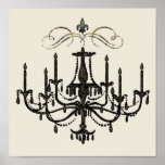 Romance with a Chandelier ~ Print Poster