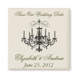 Romance with a Chandelier ~ Save the Date Love magnets