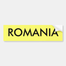 ROMANIA BUMPER STICKER