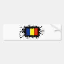 Romania Flag Bumper Stickers