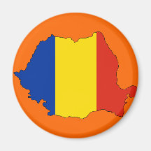 Romania flag map refrigerator magnets