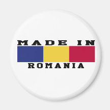 Romania Made In Designs Refrigerator Magnets