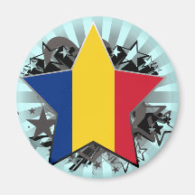 Romania Star Fridge Magnets