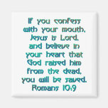 Romans 10:9 fridge magnet