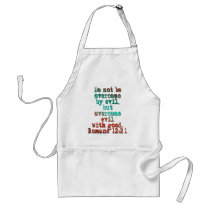 Romans 12:21 apron
