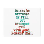 Romans 12:21 postcards