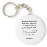 ROMANS 12:2 keychains