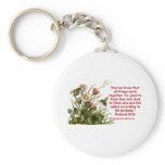 Romans 8:28 Bee Motif keychains