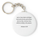ROMANS 8:28 keychains