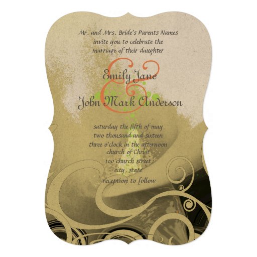 Romantic Calla Lily Wedding Invitation Romantic Calla Lily Wedding Invitation