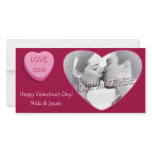 Romantic Candy Heart Personalised photo cards
