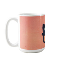 Romantic Cat hugging Red Cute Heart Mug