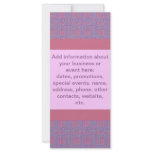 Romantic Embossed Hearts Rack Cards rack cards