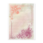 Romantic floral postcards