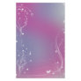 Romantic Flower Design Customized Stationery