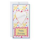 Romantic heart design photo cards