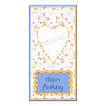 Romantic heart design photo cards