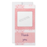 Romantic heart design custom photo card