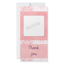 Romantic heart design custom photo card