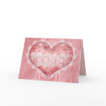 Romantic Heart Scrapbook Style Anniversary Card