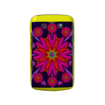 Romantic Heart-shaped flowers Blackberry bold case