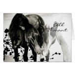 Romantic Horse Greeting Card