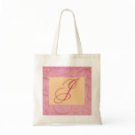 Romantic Monogram Tote Bag ~ J bags