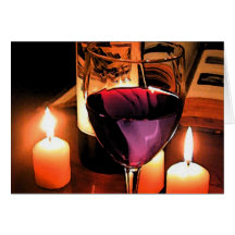 Romantic night greeting cards