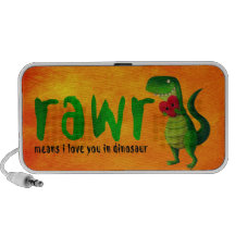 Romantic RAWR T-rex Dinosaur Mp3 Speakers