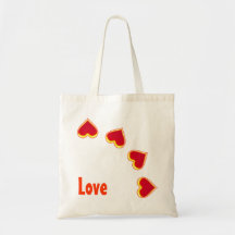 Romantic Red Hearts  - Bag