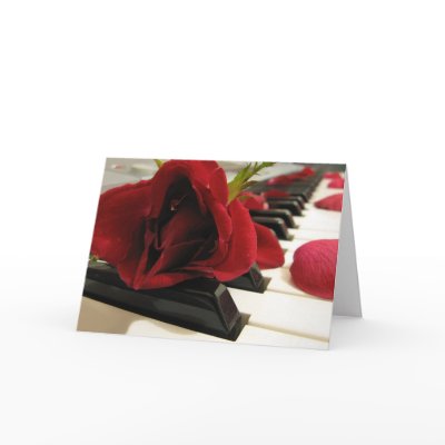 Romantic Red Rose Love Greeting Card by beverlytazangel