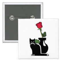 Romantic Rose Kitty Pin
