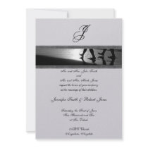 Romantic Stroll Monogram in Silver Grey and Black