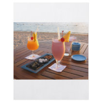 romantic sunset flyer design