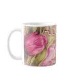 Romantic Tulips Personalised Mug