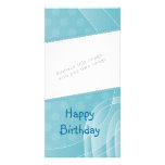 Romantic turquoise design photo cards