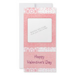 Romantic Valentine heart design photo cards