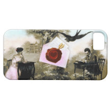 ROMANTIC VALENTINE LETTER ,RED WAX SEAL CASE FOR THE iPhone 5