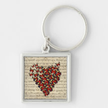 Romantic Vintage butterfies Keychains