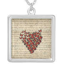 Romantic Vintage butterfies Personalized Necklace